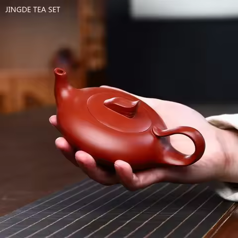 180ml Tradition Yixing Purple Clay Teapot Handmade Dahongpao Filter Beauty Kettle Raw Ore Zisha Tea 