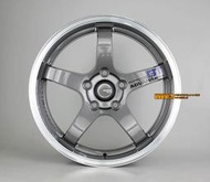 【美麗輪胎舘】類ADVAN GT 旋壓輕量化 16吋 五爪鋁圈樣式 亮灰拋光邊 全車系適用 (贈送升級配件)