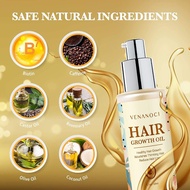 Hair Growth Oil, Biotin & Castor oil & Rosemary Oil for hair loss treatments, hair oil for dry damag