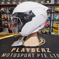 TRAX TG263E PEARL WHITE HELMET