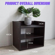 LOFT Design DALLAS 2 Drawers Bedside Table-Walnut