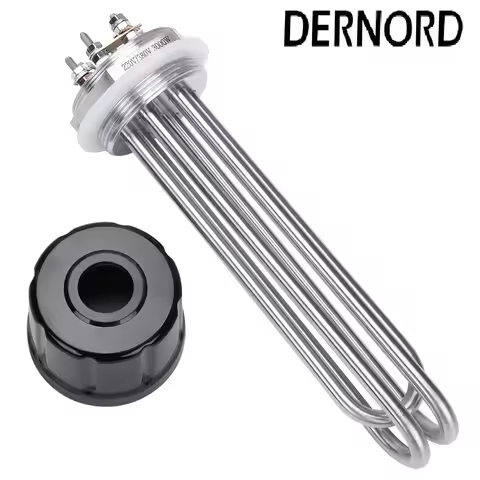 DERNORD 2inch BSP Water Heater DN50 58mm Immersion Heating Element for Water Tank 3KW/4.5KW/6KW/9KW/