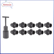 YVETTPH 10PCS E14 Lamp Holder, E14 Black E14 Light Socket, Durable ABS White E14 Lamp Socket Bulb Re