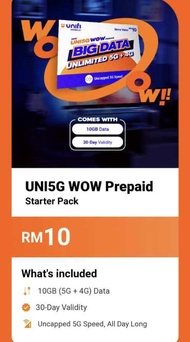 Unifi Woww BEBAS Prepaid UNLIMITED