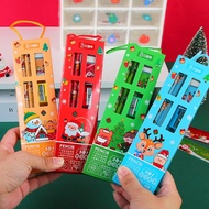 5-piece Pencil Set for Children's Christmas Pencil Stationery Gift Box Christmas Gifts