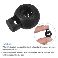 Stopper Tali 100pcs Stopper Tali Jaket Plastik Stopper Ujung Tali Stopper Bulat Stopper Tali Kur
