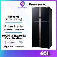 500L PANASONIC AI ECONAVI Inverter 4 Door Bottom Freezer Fridge Peti Sejuk | NR-DZ601VGKM