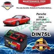 Münster Robust MF CMF DIN75 | DIN75L | 57539 (75AH) Car Battery Bateri Kereta for Porsche 928S 928 S