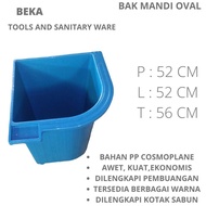 PTC bak mandi plastik dengan kotak sabun warna biru , hijau , merah