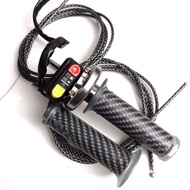 GAS SPONTAN KARBON FULL CNC / GAS SPONTAN KARBU GAS SPONTAN INJEKSI KABEL GAS 2 METER PROMO ! !