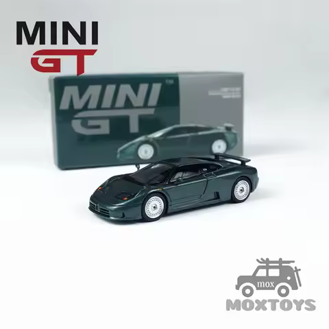 MINI GT 1:64 EB110 GT Verde Scuro LHD Diecast Model Car