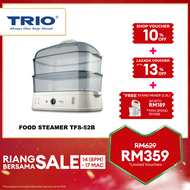 Trio Food Steamer with Steam Tray to accommodate for 12" x 12" Cake Tray (52L)
