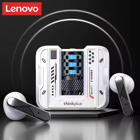 Original Lenovo Gaming Headset LP49 TWS Bluetooth 5.4 Wireless Sport Earbuds Music HIFI Sound Headph