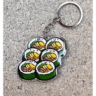 Kimbap Keychain | Cute Acrylic Keychain |Kawaii keychain | Cute food keychain |Korean food keychain 