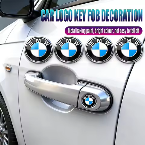 2/5/10Pcs Car Badge Emblem Sticker Auto Control Key Logo Accessories For BMW X1 X2 X3 X5 X4 X6 X7 iX
