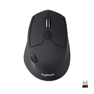 Logitech M720 Wireless Triathlon Mouse with Bluetooth for PC with Hyper-Fast Scrolling and USB Unify