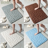 BENEKIY Bath Mat Bathtub Water Absorption Carpets Washable Cobblestone Embossed