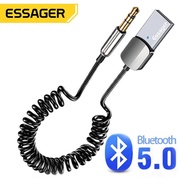 Bluetooth益斯AUX车载接收器车用USB5.0适配器转3.5接音响汽车通用现货 2024-5-28