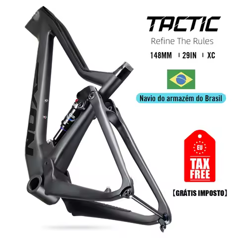 LEXON MTB Bike Frame, XC Cross Country Carbon Bicycle Frameset, Full Suspension 29 Rear Wheel Boost 