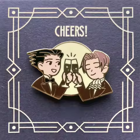 Narumitsu "Cheers!" Enamel Pin