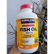 🐠🐬 [HSD 03/2027] Dầu Cá Kirkland Omega-3 Fish Oil 1000Mg Của Mỹ 400 Viên🐟🦈