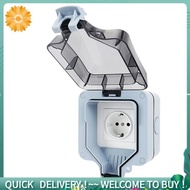 Rainproof IP66  16A Charging Socket Waterproof Box EU Plug Outdoor Socket