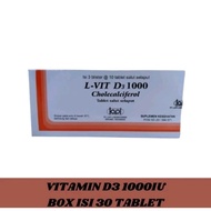 L-Vit D3 1000iu / L Vit D3 1000iu Box 30 tablet