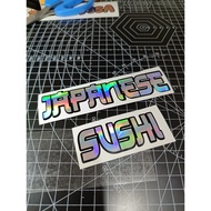 Customize Name Sticker Motor Bobo Balloon Tumbler Acrylic | DIY Sticker Name | Wedding Deco Name
