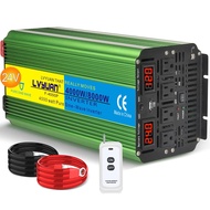 LVYUAN 4000 Watt Heavy Duty 8000(Peak) Pure Sine Wave Power Inverter 24V DC to 110V 120V AC Converte