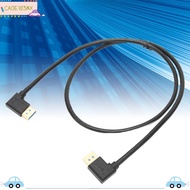 ICAOE103 90 Degree Right Angle DP Male to DP Male Cable, Support 8K 60Hz 4K 144Hz 2K 165Hz Right to 