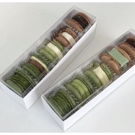 Macaron Packaging Box Korean Style Fat Macaron Packaging Box pet 5Pcs Packaging Box Nougat Candy Box