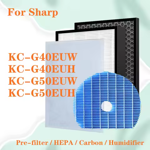 for Sharp KC-G40EU KC-G40EUW KC-G40EUH KC-G50EU KC-G50EUW KC-G50EUH Air purifier Hepa Carbon Humidif