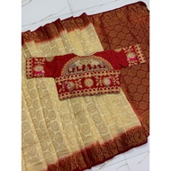 Saree + readymade blouse