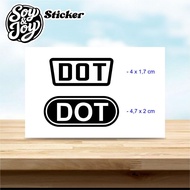 Sticker DOT Helmet Logocutting stiker