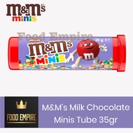 M&m's Minis Milk Chocolate 35 gr | M&m Tube Chocolate | Mnm