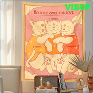 VIBOP Tarot Katze Wandteppich Hängen Sonne Mond Ewige Wand Kunst Wandteppiche für Wohnzimmer Schlafzimmer Zimmer Dekor Wand Kunst decke ABEPV