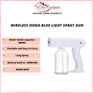 【READY STOCK】Wireless Handheld Blue Light Nano Disinfectant Spray Gun Machine (400ml / 800ml)
