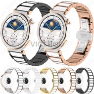 Metal Ceramic Watch Strap Accessories for Huawei Watch GT6 41mm / GT5 41mm / GT4 41mm / GT5 Pro 42mm