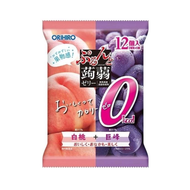 ORIHIRO KONJAC JELLY PEACH & GRAPE 12P 0kcal 240g [Japanese]