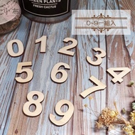 Small Cloth Dot-Wooden Number Patch-With Adhesive-Plywood Wooden DIY Laser Wood Chip Patch Photo Pro