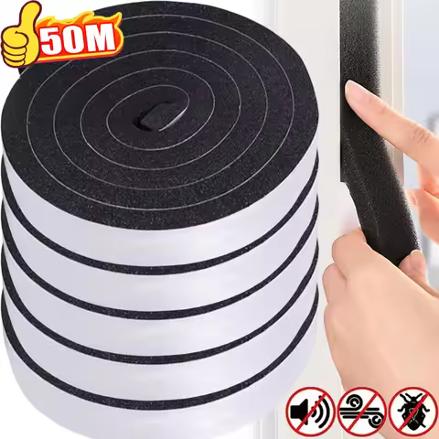 Self-Adhesive Door Window Sealing Strips Foam Weather Stripping Anti-collision Sound-Proof Windproof