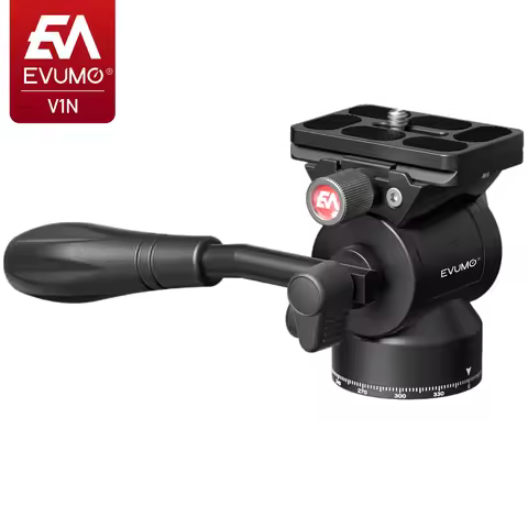 Tripod Head Mini Hydraulic Fluid Video Head Aluminum Panoramic Camera Mount Arca Swiss Quick Release