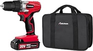 AVID POWER 20V MAX Lithium lon Cordless Drill Set with Battery and Charger, 3/8-Inch Keyless Chuck, 