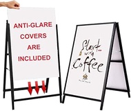 YDisplay Heavy Duty A Frame Folding Sidewalk Sign for Poster Board 24x 36 inches Double-Sided,Includ