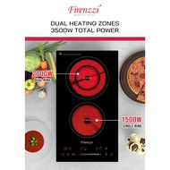 Firenzzi 52cm FRC-2066 Domino Hob Seramik Domino Ceramic Built in Freestanding Electric Hob FRC-2066