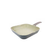 G.house KOCH KITCHEN กระทะย่าง 28ซม. สีขาว PAN-GRILLDER จัดส่งเร็ว