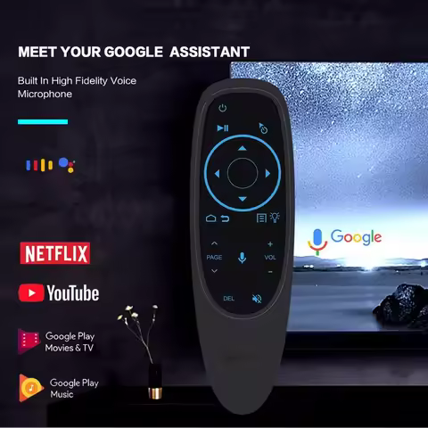 G10S Pro BT Air Mouse 2.4G Wireless Gyroscope Smart Remote Control With Voice IR Learning for Androi