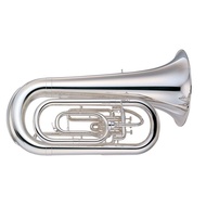 Yamaha YBB-201MS 3-Valves Convertible BBb Tuba (Silver-Plated Finish)
