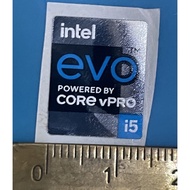 Intel core i5 logo Sticker VPRO EVO 11/ 12th gen original small size