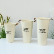 【SG Seller】Dried flower bucket flower pot flower pot flower shop flower shop flower iron bucket wake